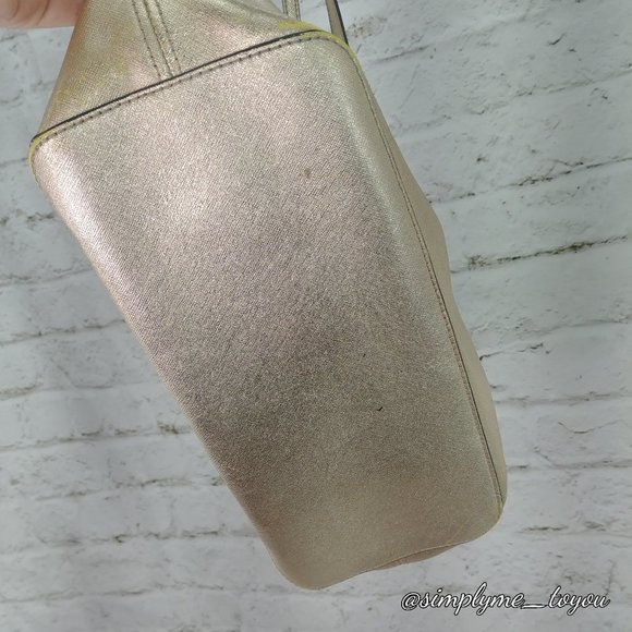 Michael Kors Jet Set Shimmer Copper Tote - Picture 7 of 9